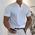 Men's Tight Henley Shirt | Short Sleeve