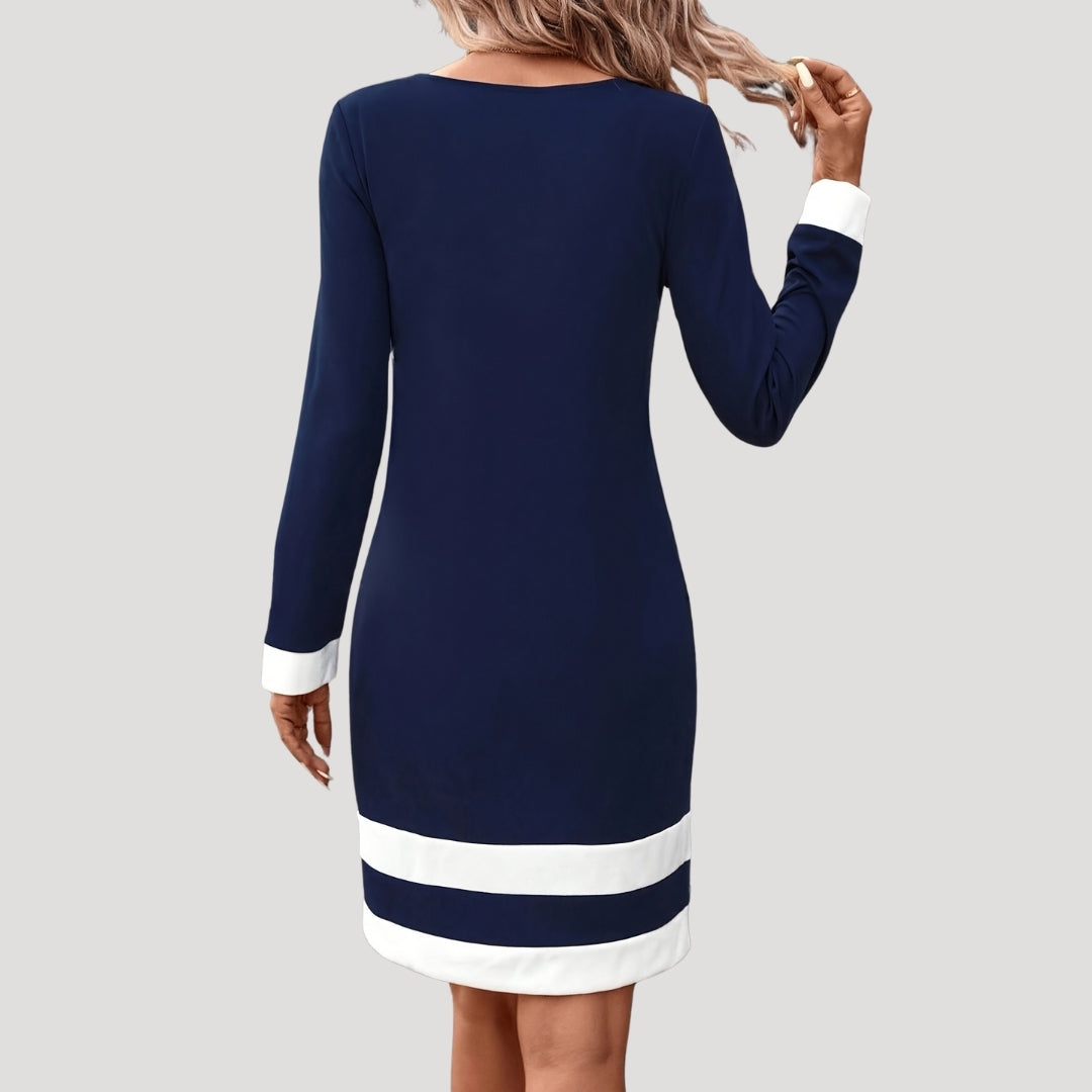 Women's Long Sleeve Party Dress | Midi Formal