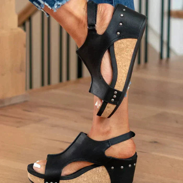 Women's Platform Ankle Wedge Sandals | Orthopedic Arch Support