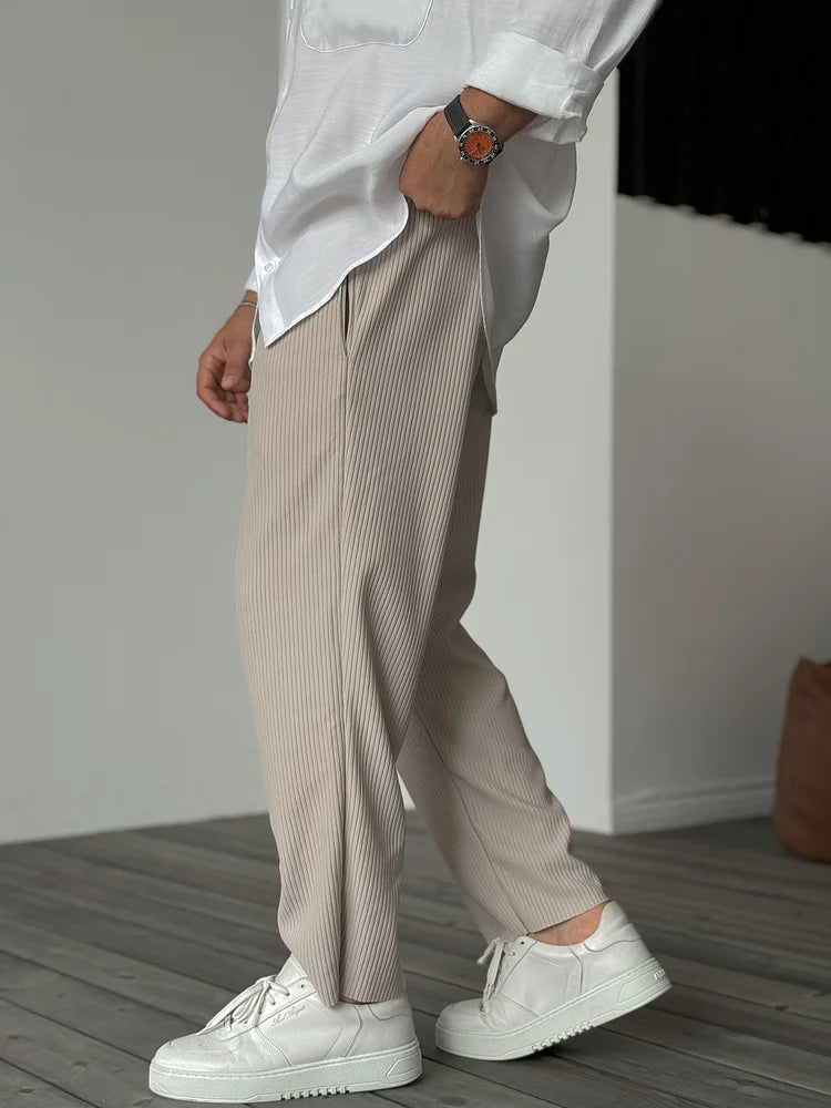 Men's Wide Leg Work Trousers | Chino