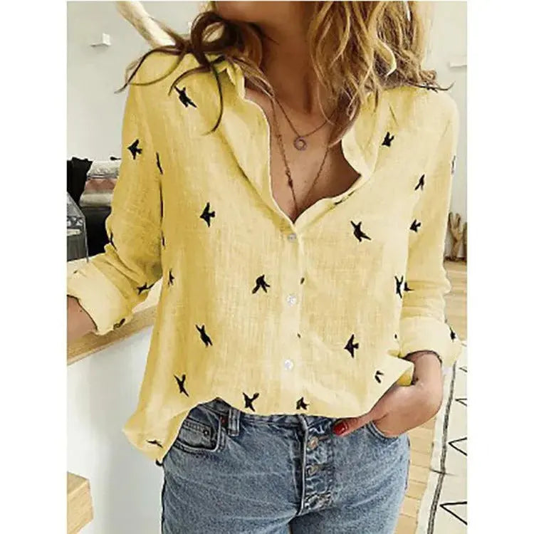 Women's Button Up Long Sleeve Shirt | Casual