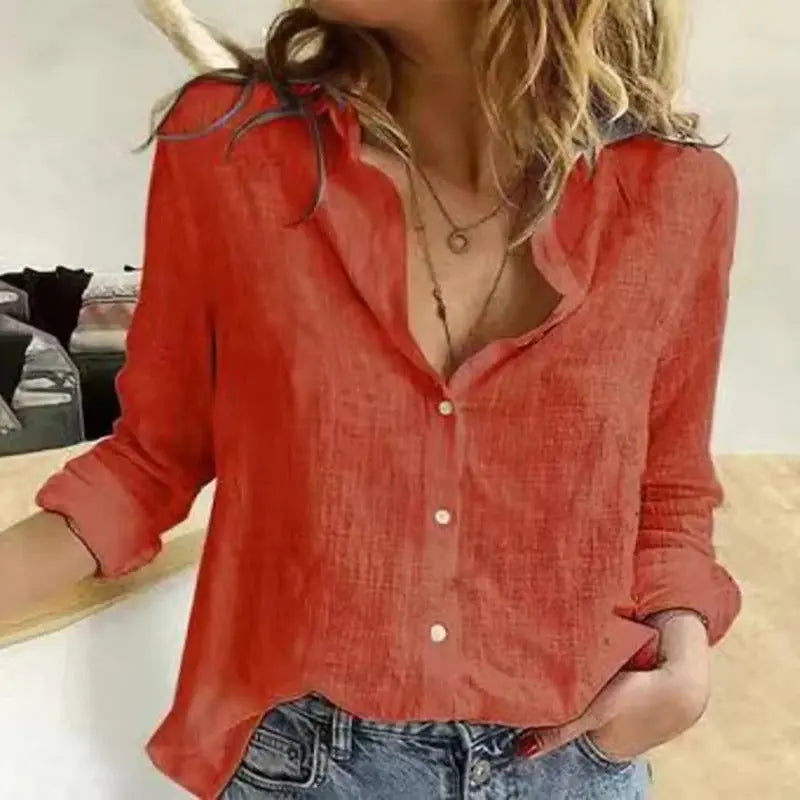 Women's Button Up Long Sleeve Shirt | Casual