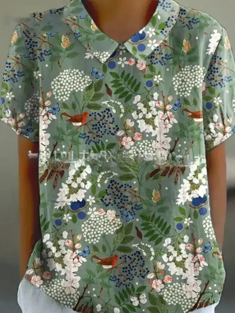 Women's Hawaiian Shirt | Vintage Blouse Top