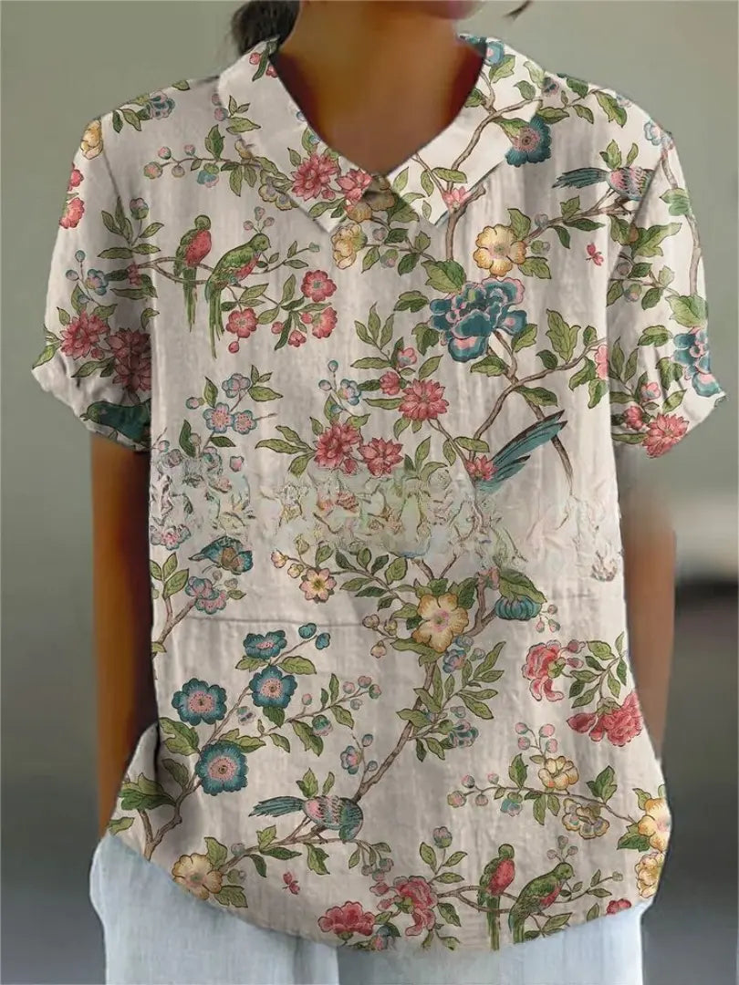 Women's Hawaiian Shirt | Vintage Blouse Top