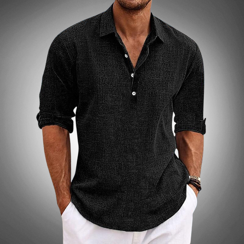 Men's Long Sleeve Designer Polo Shirt | Casual