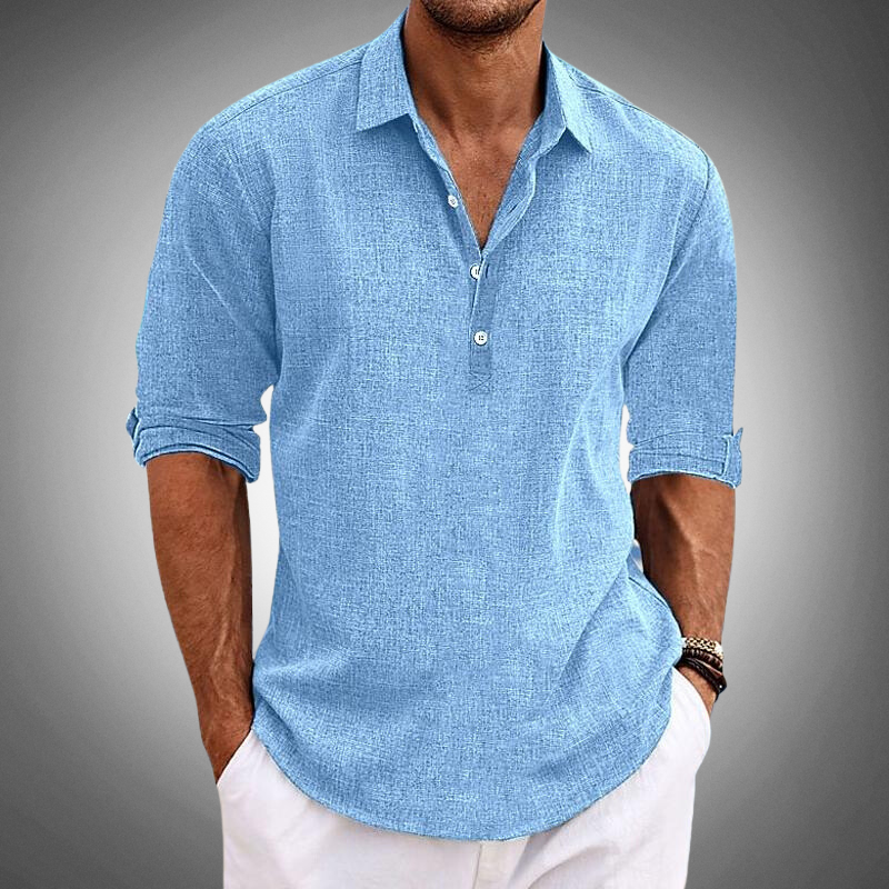 Men's Long Sleeve Designer Polo Shirt | Casual