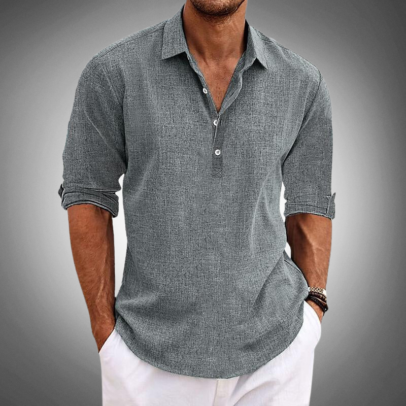 Men's Long Sleeve Designer Polo Shirt | Casual