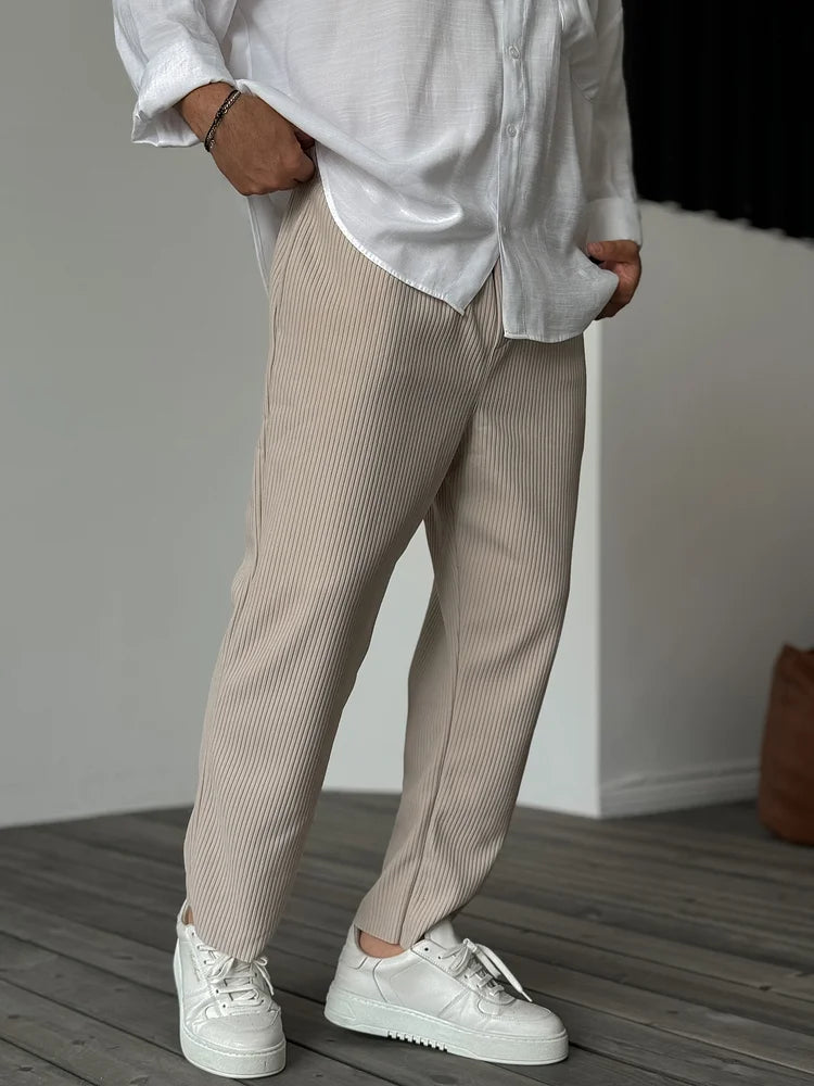 Men's Wide Leg Work Trousers | Chino