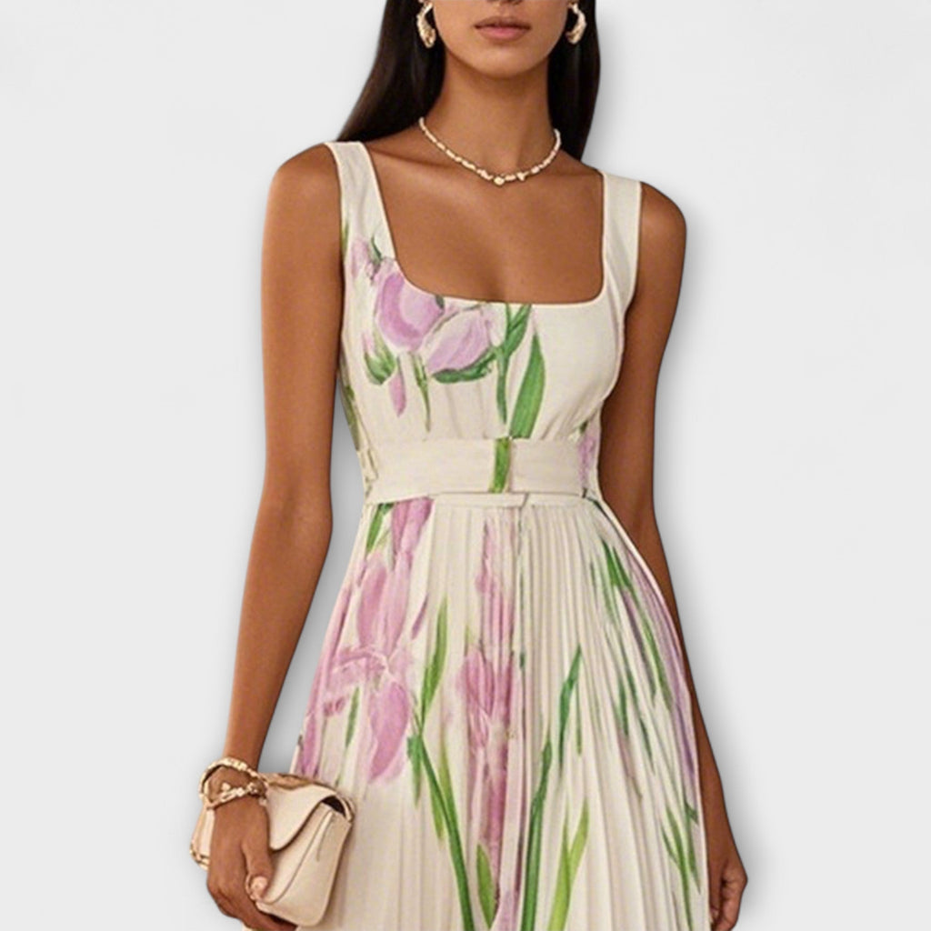 Women's Floral Corset Wedding Guest Maxi Dress | Evening Party