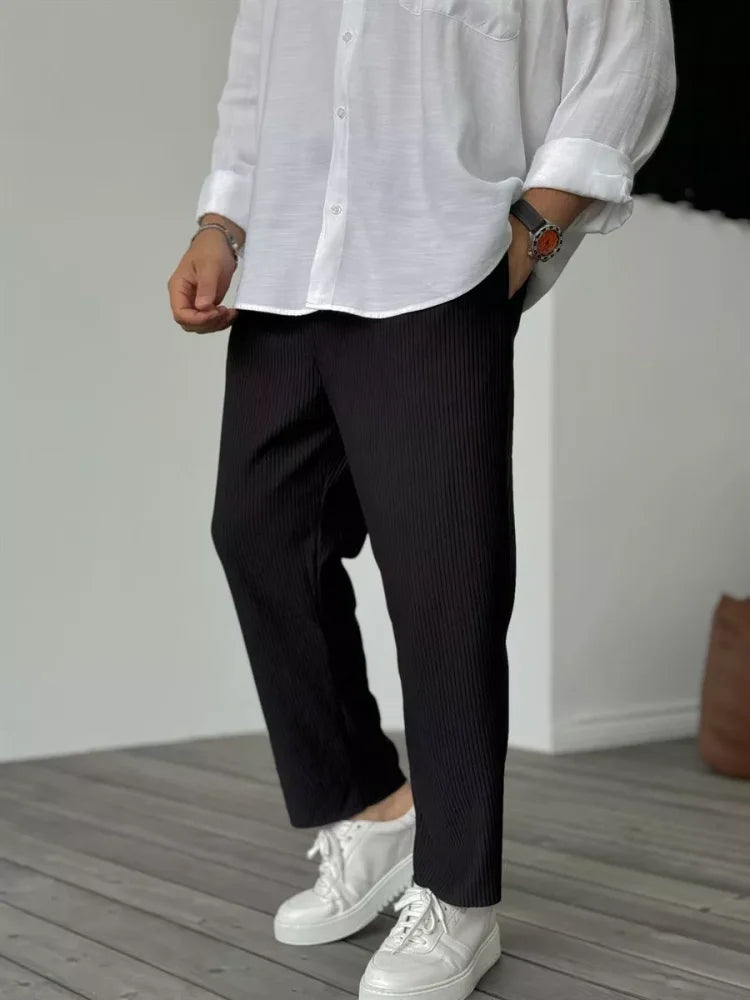 Men's Wide Leg Work Trousers | Chino