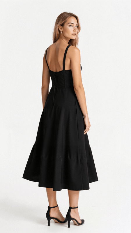 Women's Corset Midi Dress | Wedding Guest