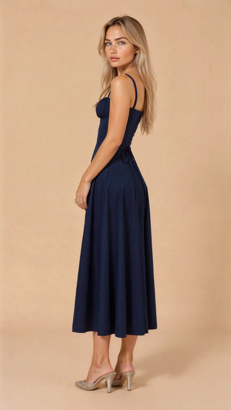 Women's Corset Midi Dress | Wedding Guest