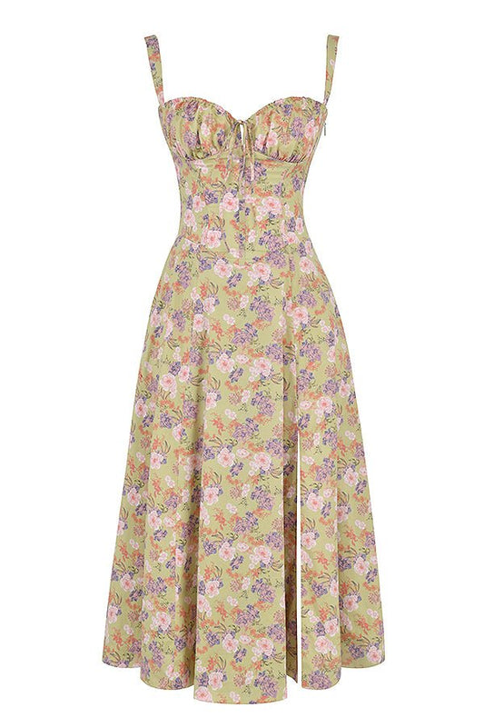 Women's Corset Midi Dress | Wedding Guest