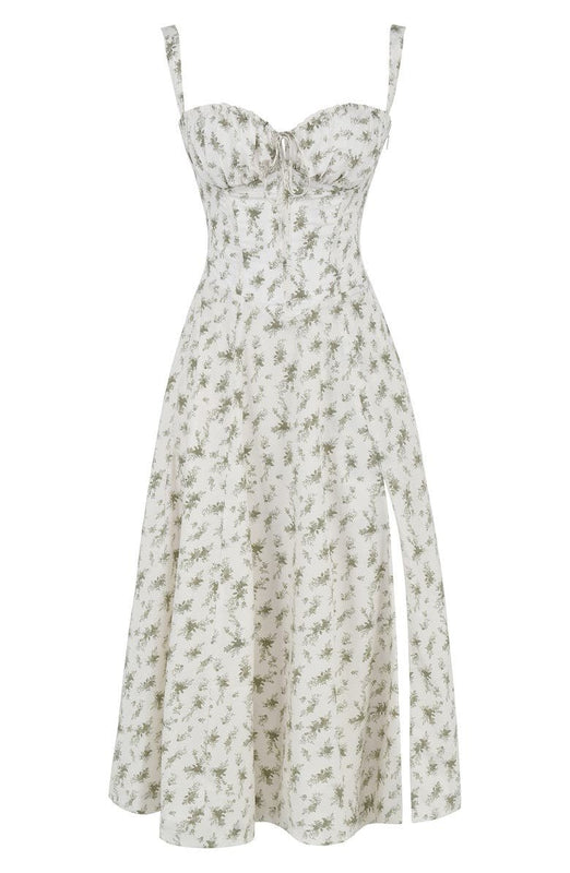 Women's Corset Midi Dress | Wedding Guest