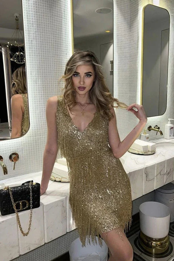 Women's Sequin Cocktail Dress | Mini